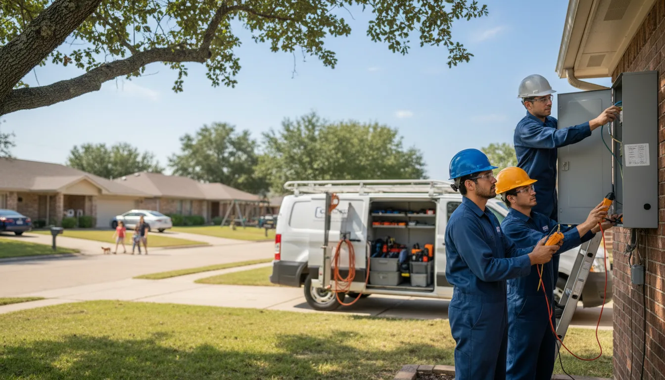 Certified electrician providing emergency electrical services in Goodwine, IL